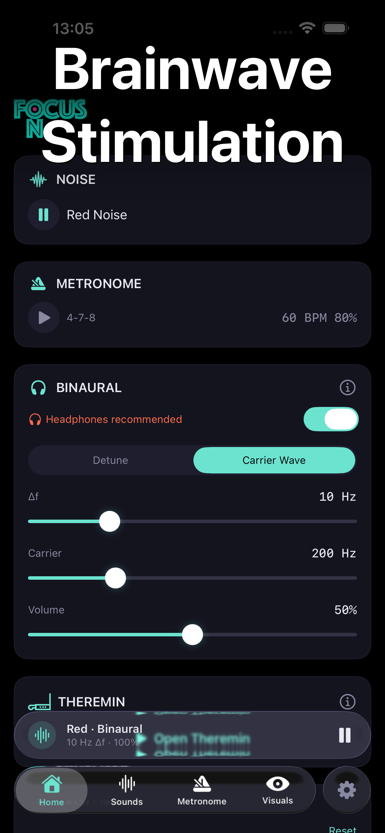 FOCUS-ON Screenshot - Binaural Beats
